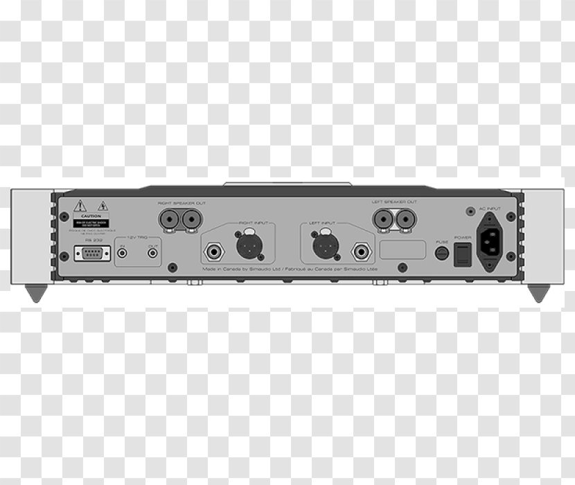 Electronics Audio Power Amplifier Radio Receiver - Multimedia Transparent PNG