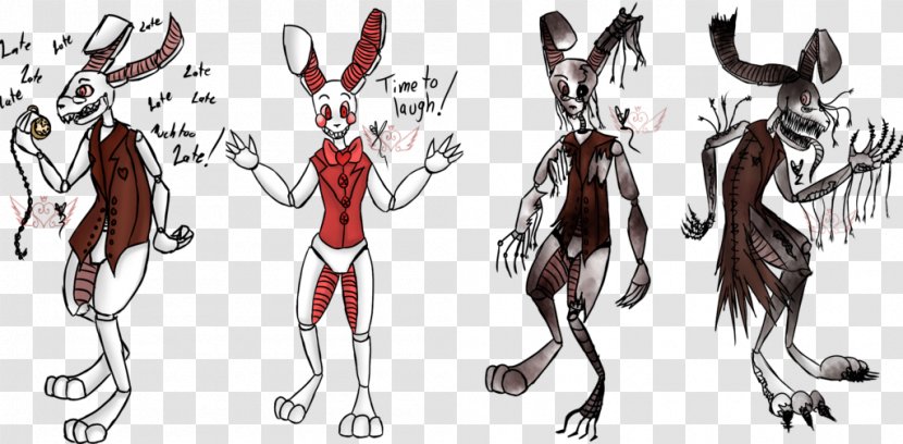 Rabbit FNaF World Five Nights At Freddy's 4 Animatronics Hare - Watercolor Transparent PNG