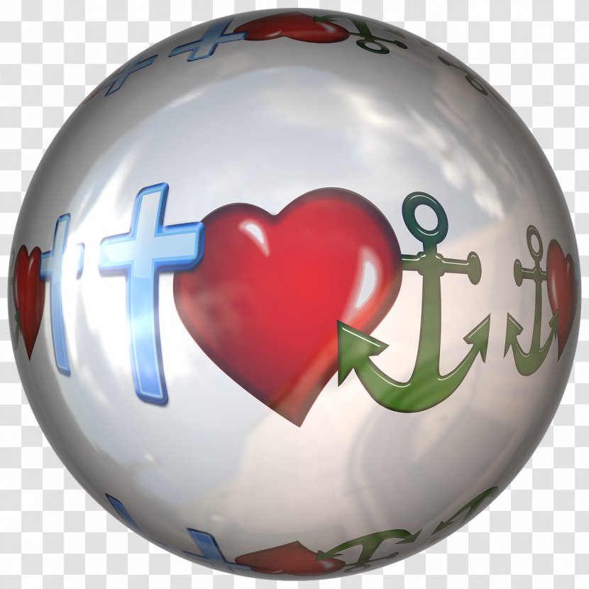 Sphere Download Ball - Blue - Anchor Heart Transparent PNG