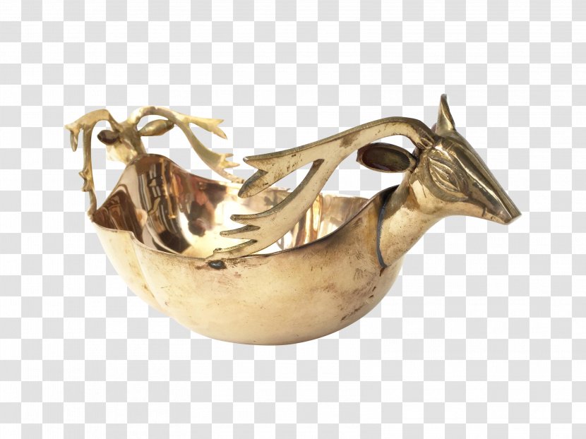 01504 - Brass - Large Deer Head Transparent PNG