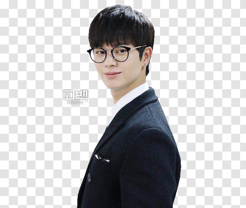 Glasses Salaryman Chin Suit Hair Coloring - Forehead - Btob Transparent PNG