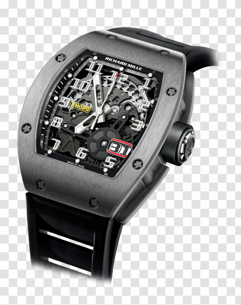 Richard Mille Watch Tourbillon Clock Salon International De La Haute Horlogerie - Strap Transparent PNG