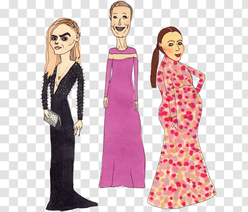 Illustrator Drawing Fashion - Silhouette - Cara Delevingne Transparent PNG