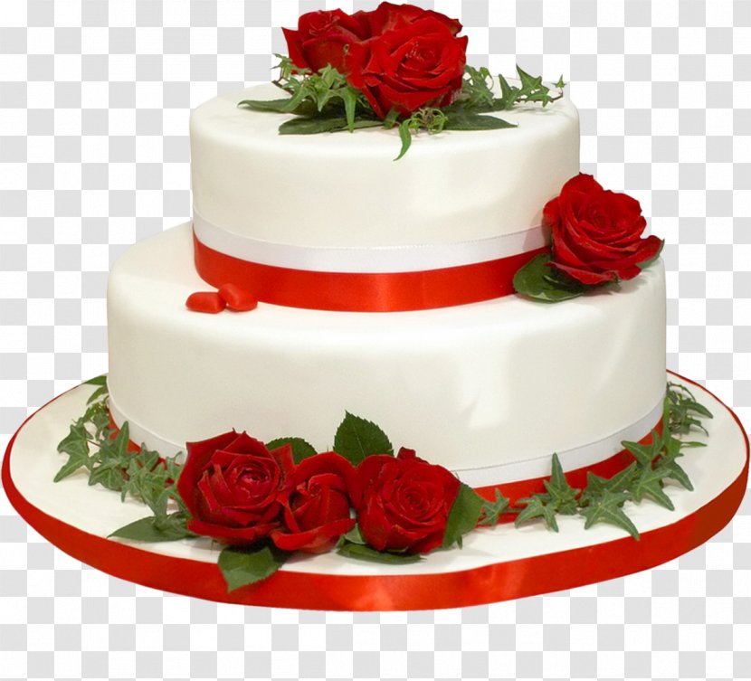 Birthday Cake Wedding - Garden Roses Transparent PNG