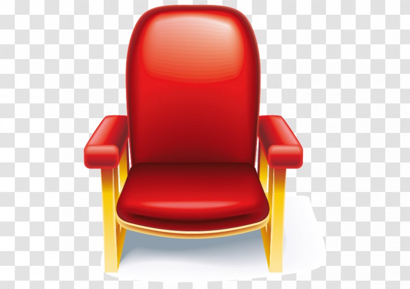 Chair Cinema - Vector Red Sofa Transparent PNG