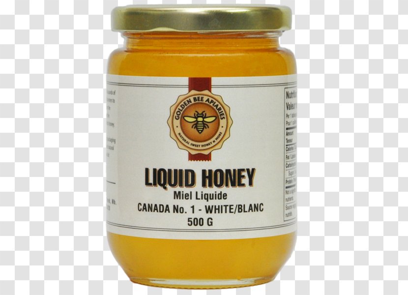 Creamed Honey Beeswax Golden Bee Apiary - Jar Transparent PNG