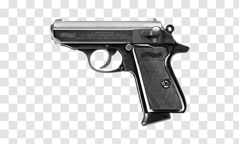 Pistolet Walther PPK Carl GmbH .380 ACP Semi-automatic Pistol - Semiautomatic Firearm - Weapon Transparent PNG