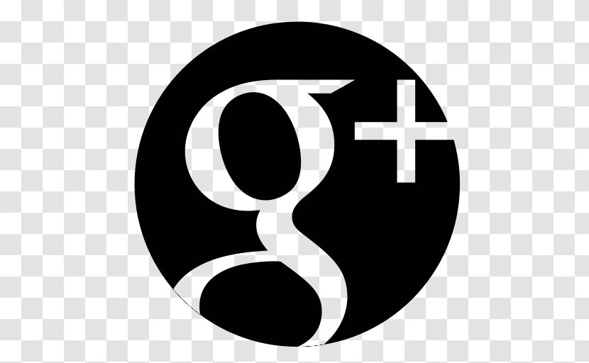 Google+ YouTube Blog Clip Art - Black And White - Google Transparent PNG