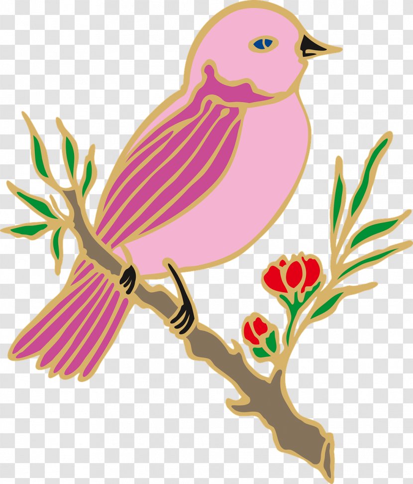 Bird Zazzle Azulejo Clip Art - Feather - Pink Transparent PNG