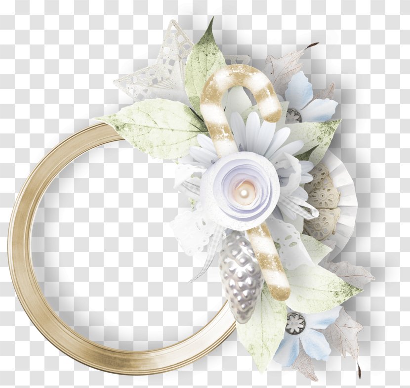 Cut Flowers Christmas Display, Gold Plated Floral Design - Flower Transparent PNG
