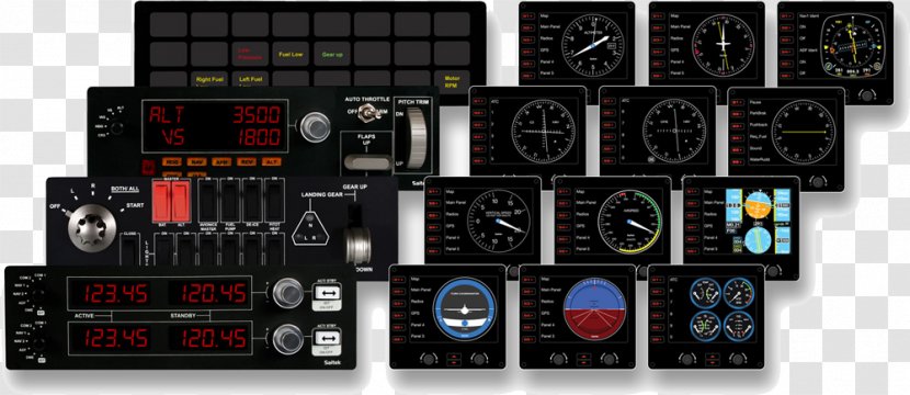 Joystick Electronics Accessory Flight Simulator Saitek - Cockpit Transparent PNG