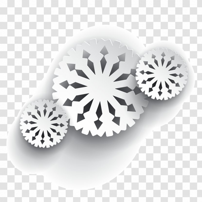 Snowflake Christmas - White - Vector Transparent PNG