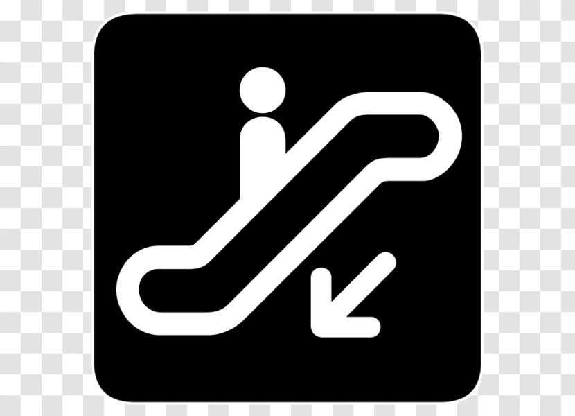 Escalator Clip Art Vector Graphics Sign Symbol - Text Transparent PNG