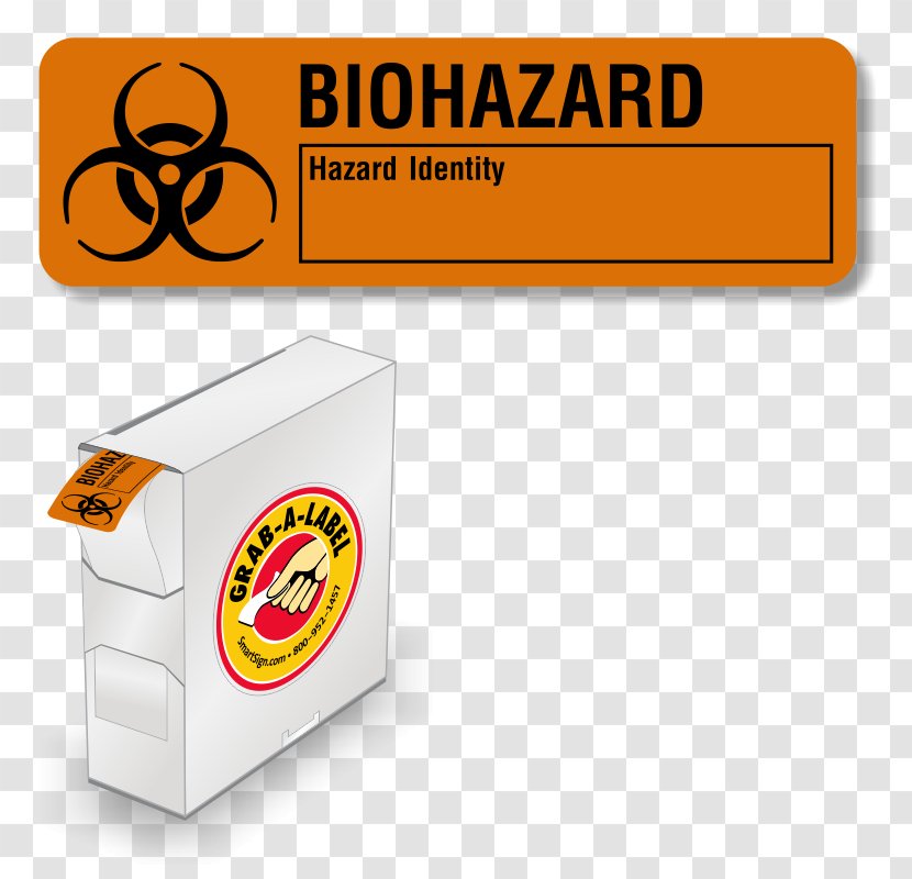 Paper Biological Hazard Sticker Warning Label - Logo Transparent PNG