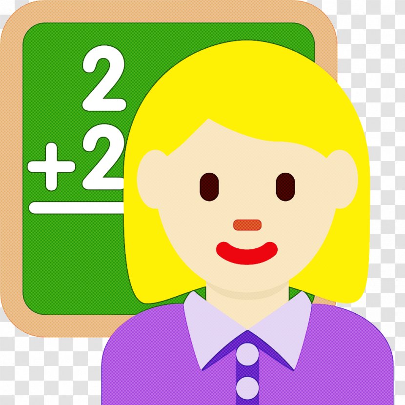 School Line Art - Teacher - Smile Sticker Transparent PNG