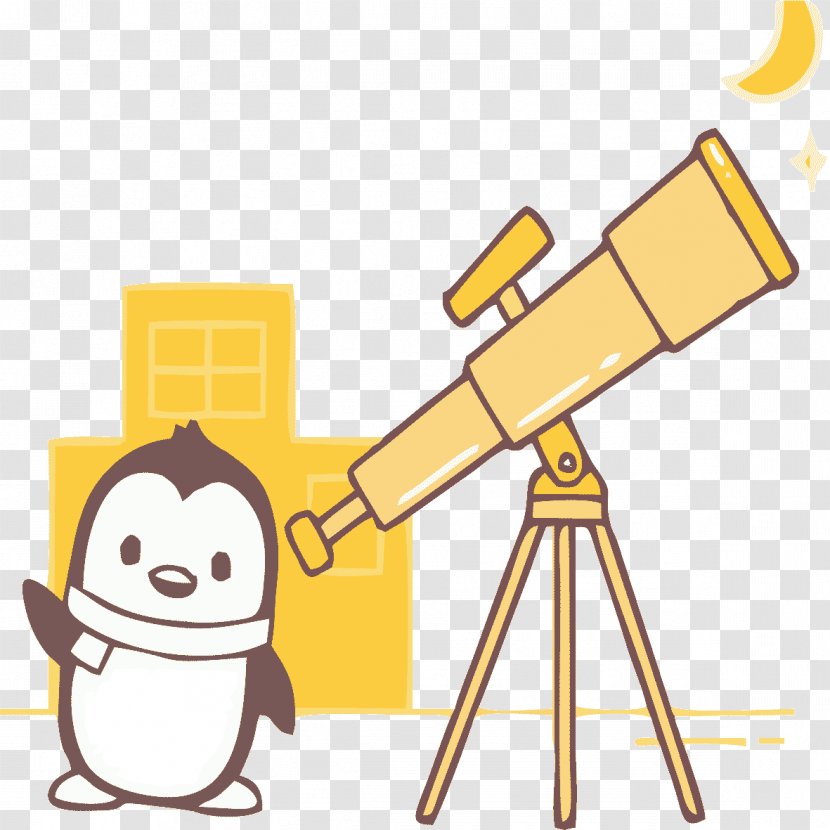 Text Clip Art - Penguin With Binoculars Transparent PNG