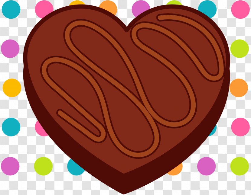 Valentine's Day Chocolate Heart Font M-095 - Sweetness - M095 Transparent PNG