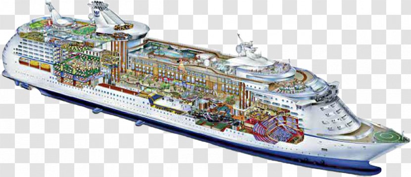 MS Voyager Of The Seas Royal Caribbean International Cruises Oasis Cruise Ship - Naval Architecture Transparent PNG
