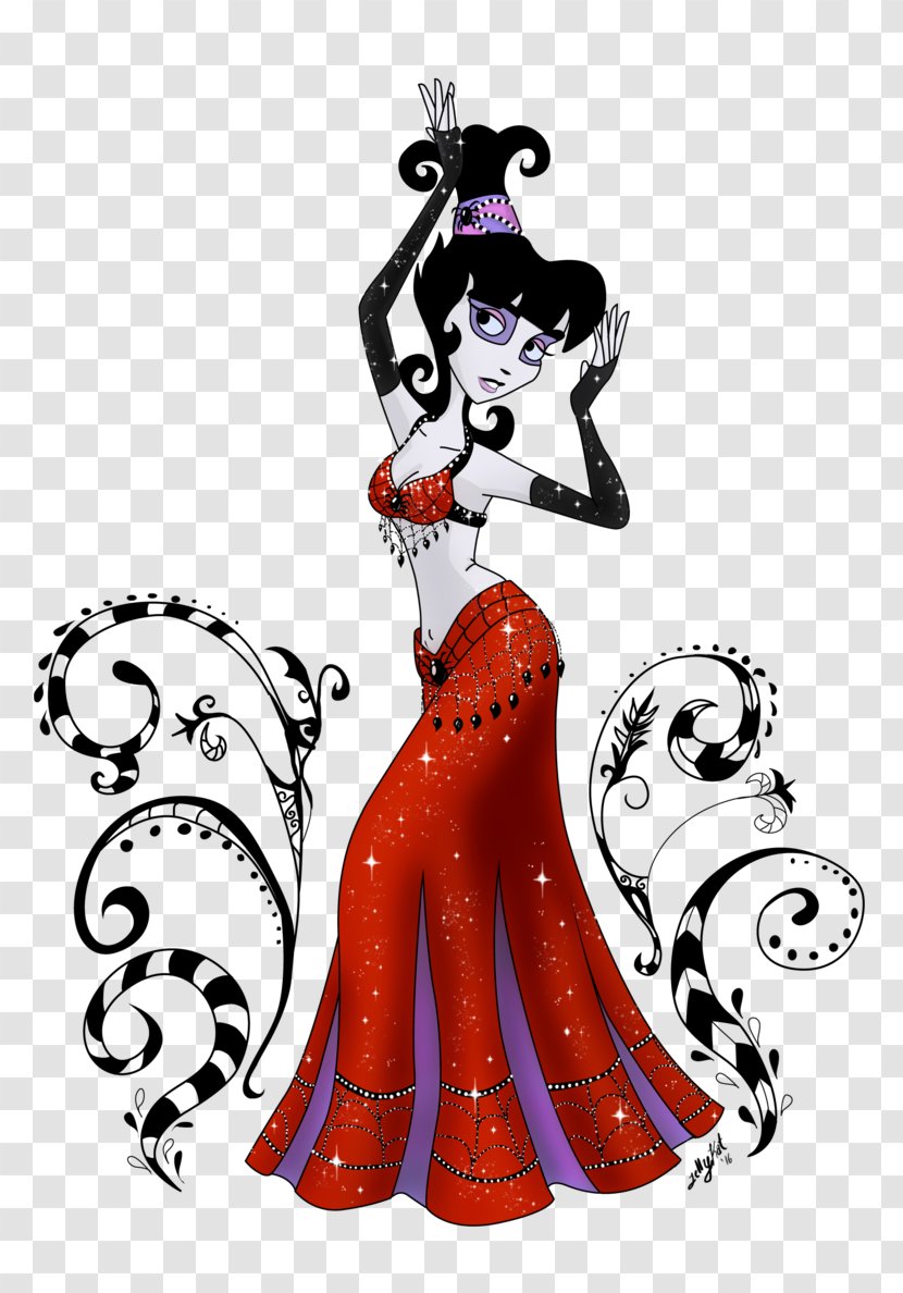 Lydia Deetz Cartoon Drawing Character - Joint Transparent PNG