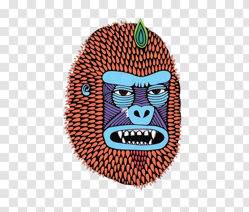 Artist Painting Drawing Illustration - Mural - Cartoon Mouth Orangutan Head Transparent PNG