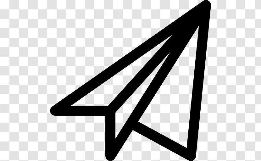 Airplane Paper Plane Management - Monochrome - Painted Paperrplane Free Transparent PNG
