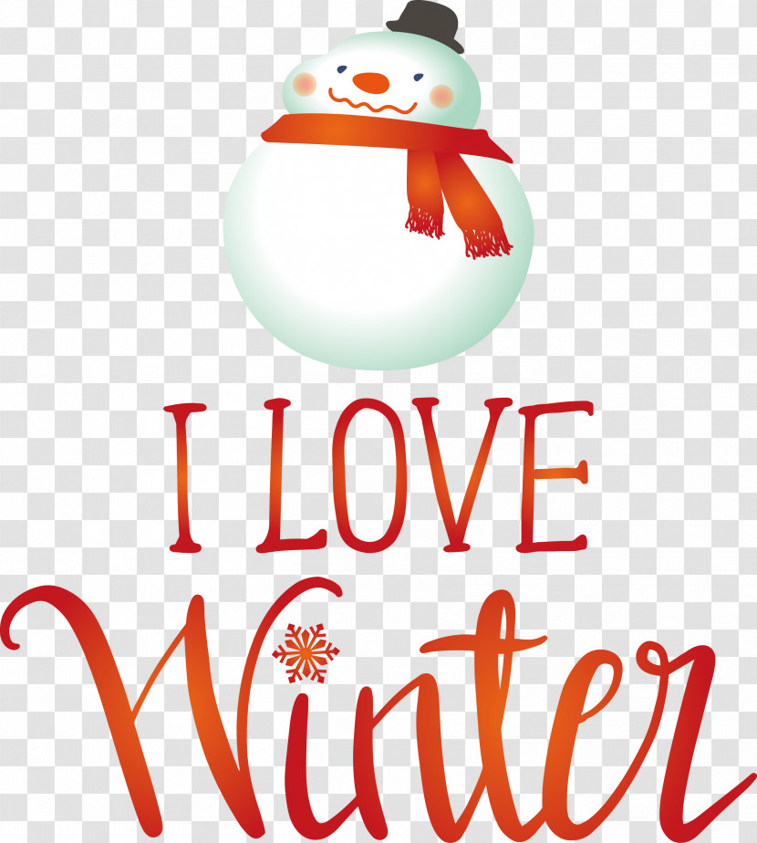 I Love Winter Winter Transparent PNG