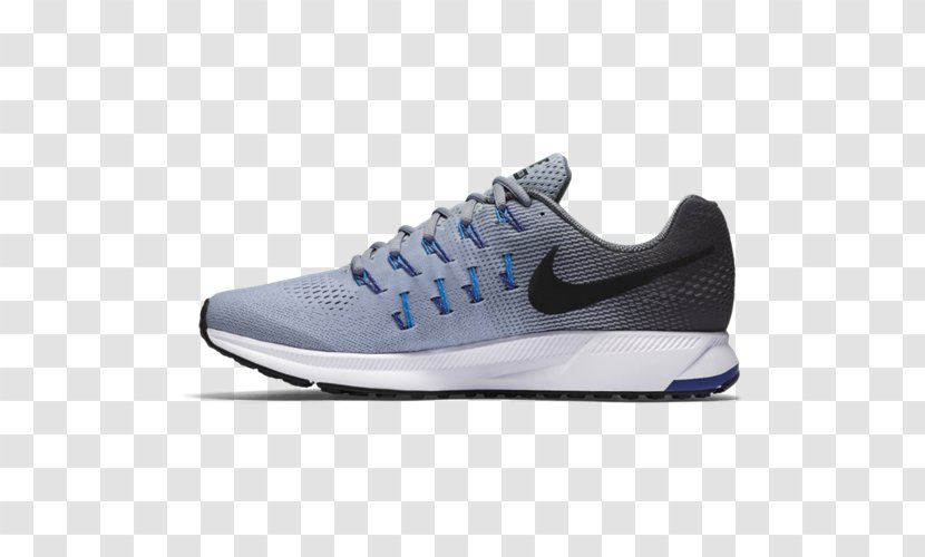 Nike Men's Air Zoom Pegasus 33 Running Shoe Sports Shoes - Electric Blue - Gray Purple For Women Transparent PNG
