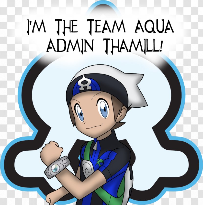 Pokémon Omega Ruby And Alpha Sapphire Illustration Fan Art - Team Aqua Transparent PNG