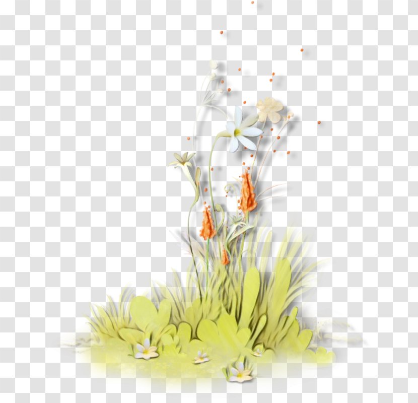 Aquarium Decor Plant Grass Flower - Wet Ink Transparent PNG