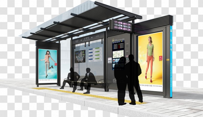 Bus Stop Advertising (주)메인컴 Rapid Transit - Transport - Shelter Transparent PNG
