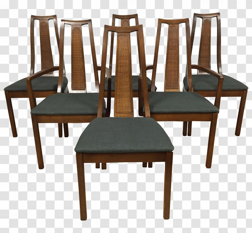 Chair Dining Room Table Mid-century Modern Cane - Wood Transparent PNG