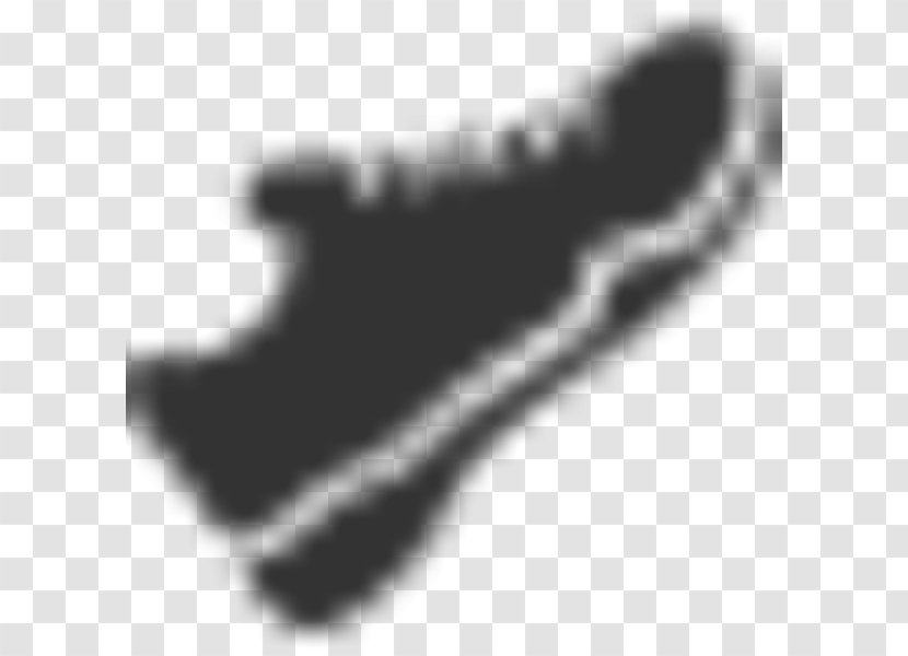 Finger Shoe White Angle Font - Black M Transparent PNG