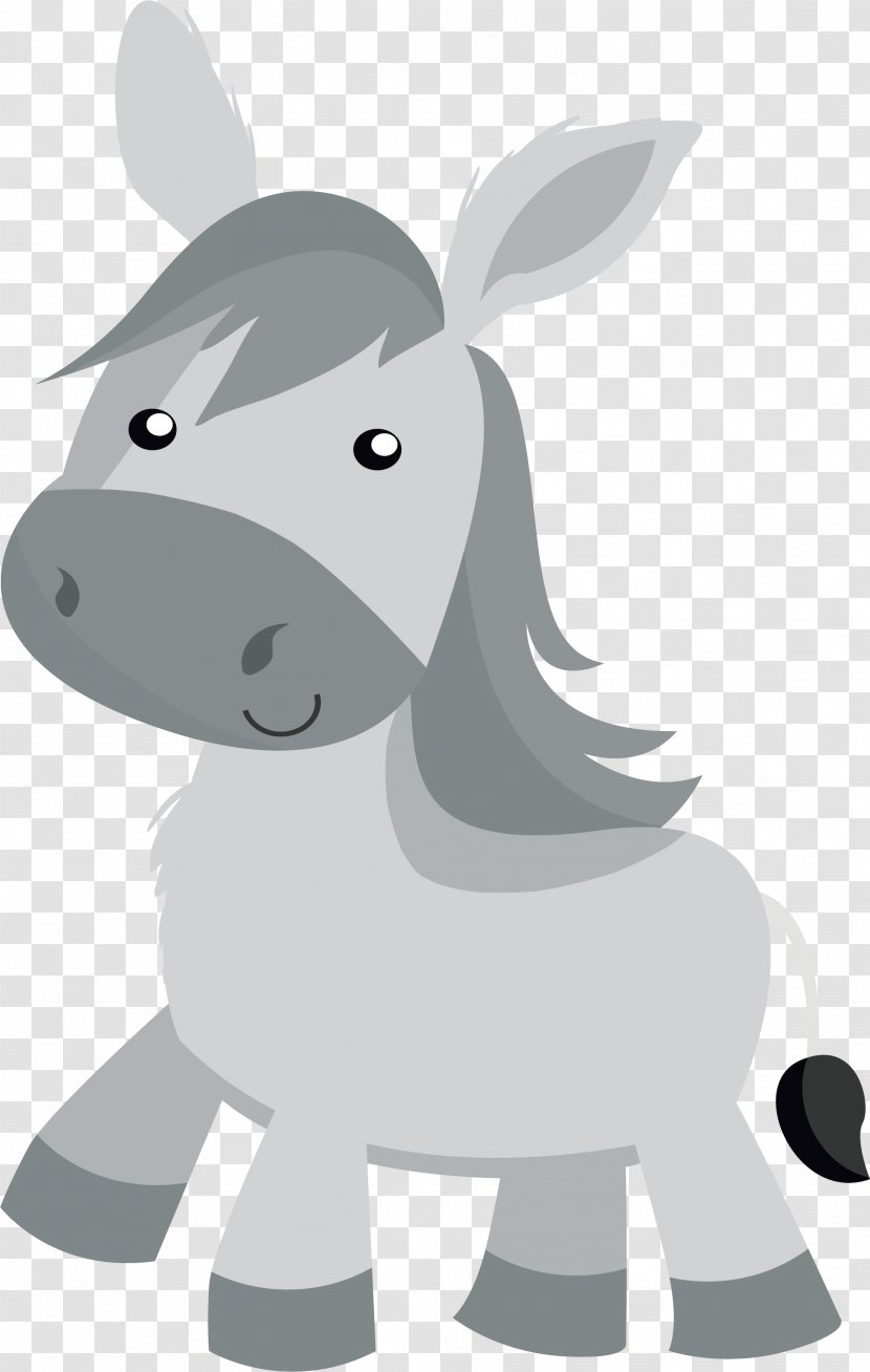 Donkey Clip Art - Nose - Little Gray Transparent PNG