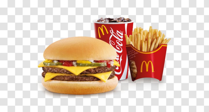 McDonald's Cheeseburger Hamburger Fast Food - Slider - Menu Transparent PNG
