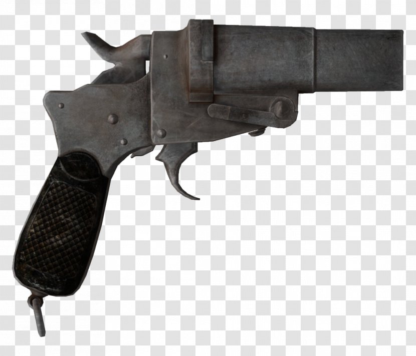 Fallout: New Vegas Weapon Fallout 4 Flare Gun Firearm - Wiki - Hand Transparent PNG