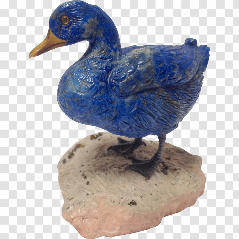 Duck Goose Cobalt Blue Figurine - Bird Transparent PNG
