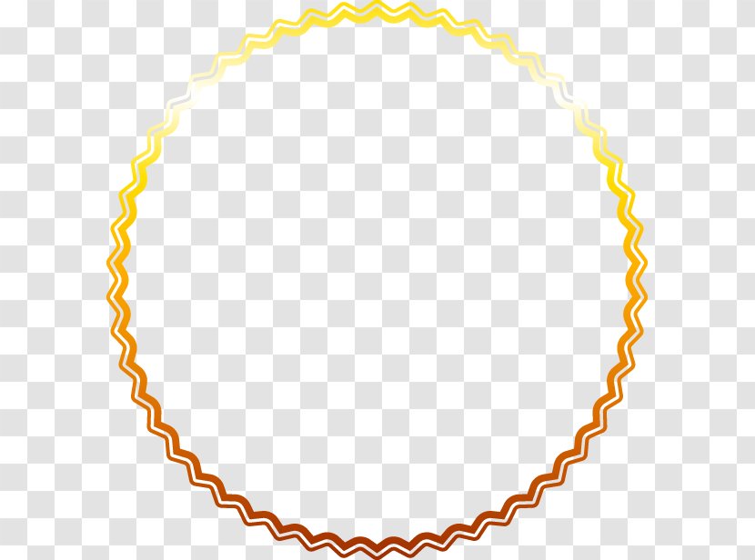 Gold Star Border - Pattern - Chain Transparent PNG