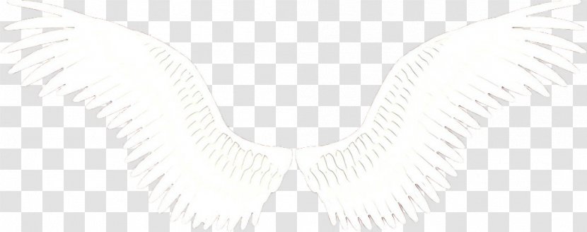 White Necklace Line Fashion Accessory Jewellery - Cartoon - Wing Chain Transparent PNG