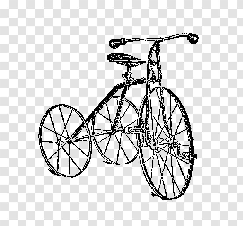 Bicycle Pedals Road Frames Saddles Wheels - Wheel - Tricycle Pictures Transparent PNG