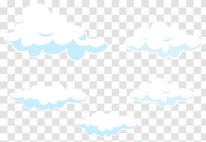 Sky Line Point Pattern - Cloud - Cartoon Clouds Set Transparent Clip Art Image Transparent PNG