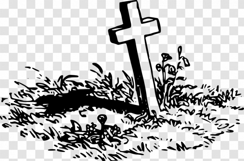 Headstone Cemetery Grave Clip Art - Monochrome Photography Transparent PNG