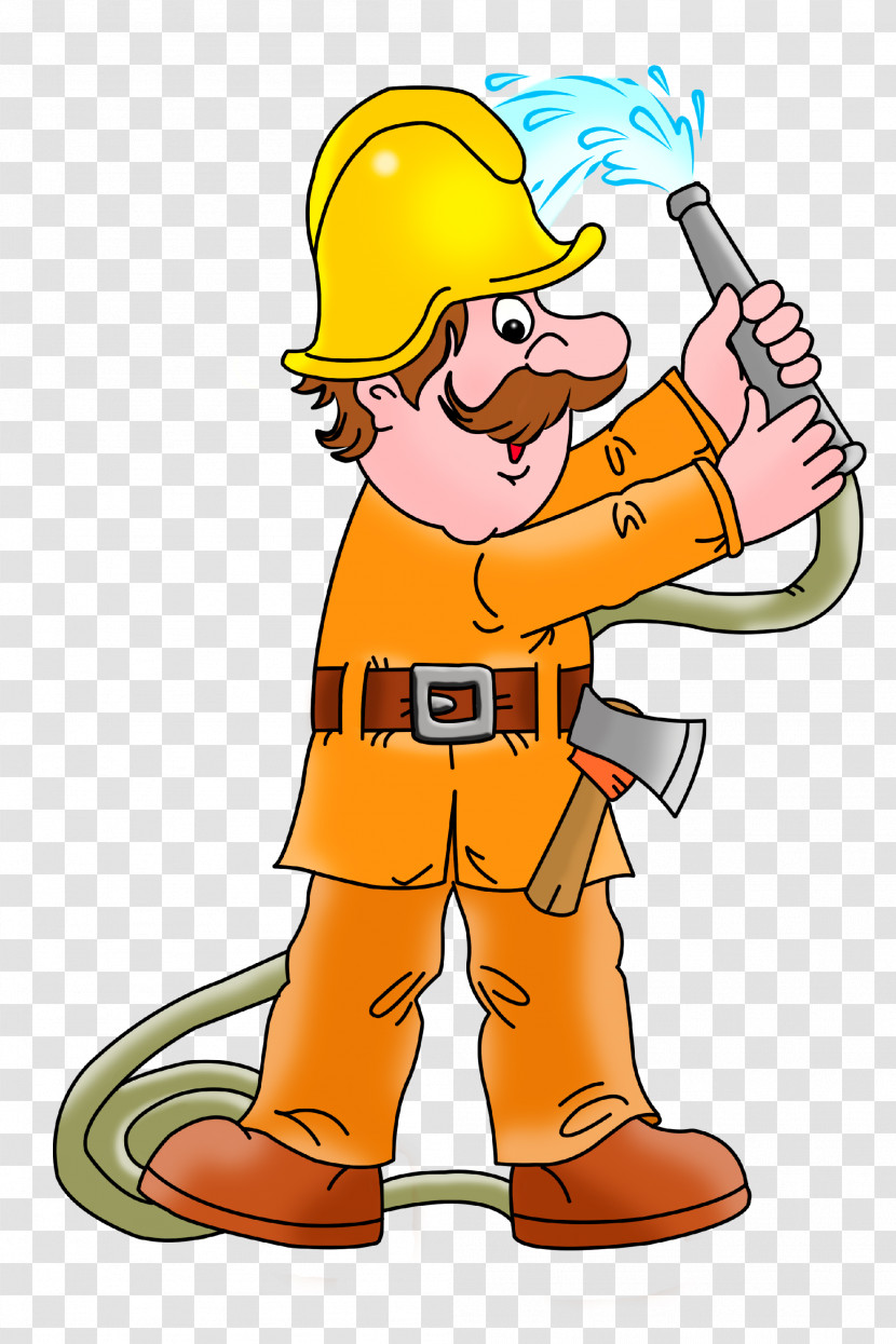 Cartoon Construction Worker Transparent PNG