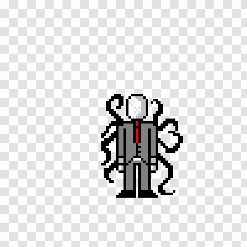 Slenderman Minecraft Pixel Art Drawing - Slender Man Transparent PNG