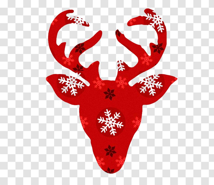 Reindeer Rudolph Silhouette Clip Art - Autocad Dxf - School Supplies Pattern Transparent PNG