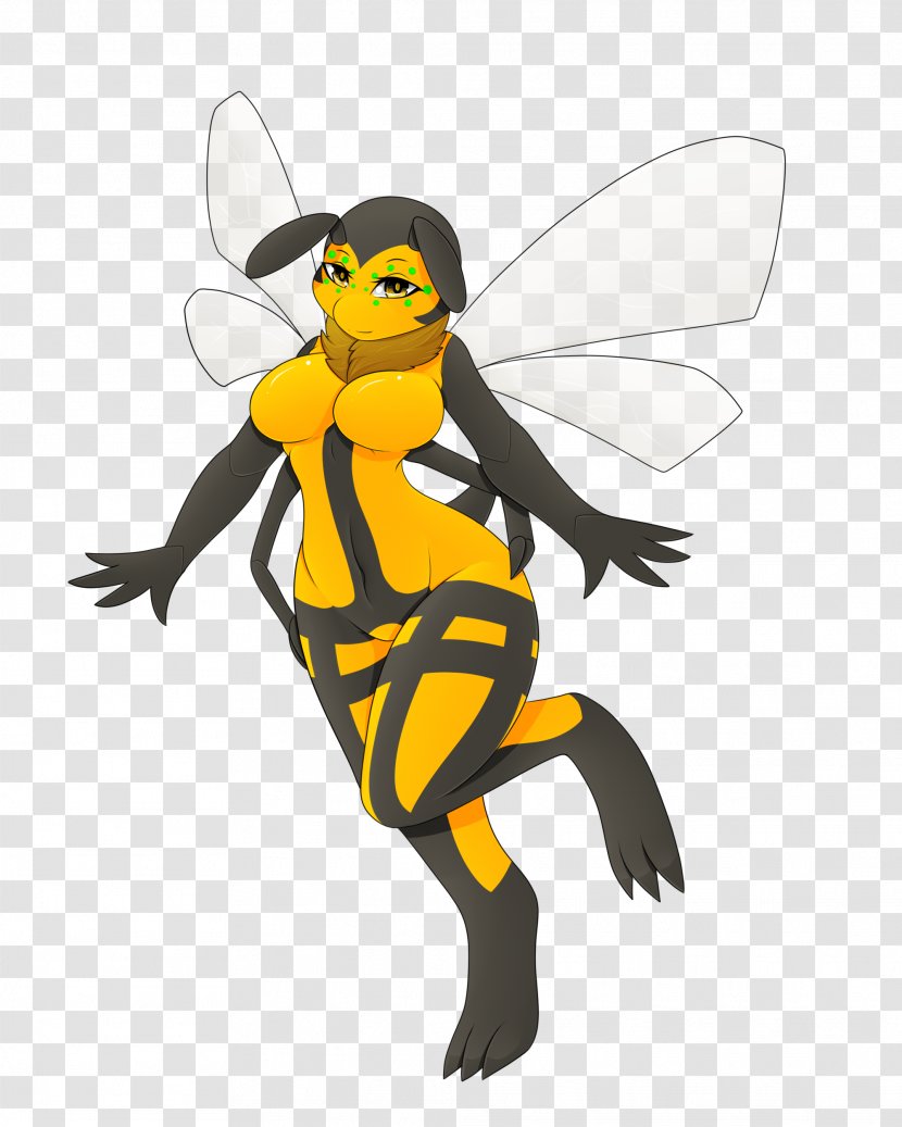 Honey Bee Insect Wing Queen - Invertebrate - Wasp Transparent PNG