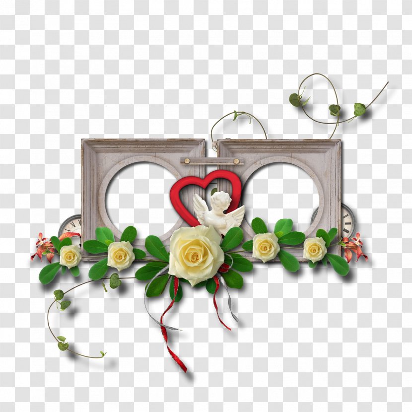 Valentine's Day Picture Frames Flower Photography - Arranging Transparent PNG