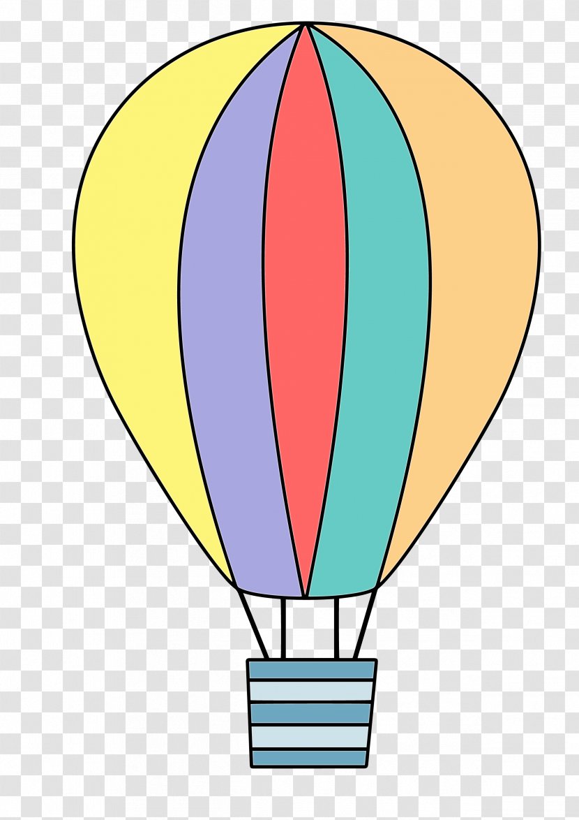 Hot Air Balloon Line Clip Art - Vehicle Transparent PNG