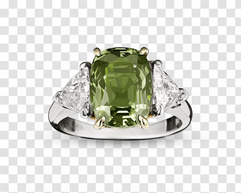 Engagement Ring Alexandrite Gemstone Jewellery - Diamond Gold Transparent PNG