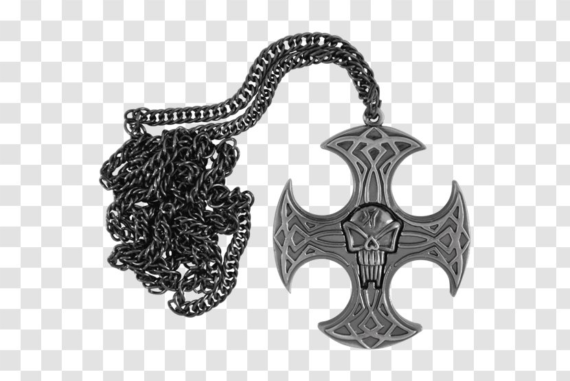 Cross Necklace Knife Jewellery - Skull Transparent PNG