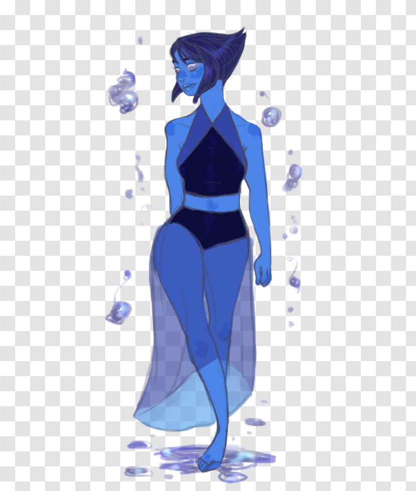 Cobalt Blue Shoulder Wetsuit - Cartoon - Lapis Lazuli Transparent PNG